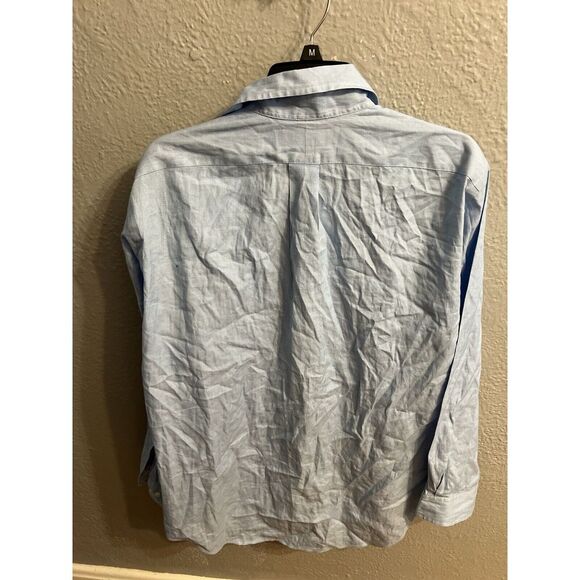 Ralph Lauren Men Size 16 32-33 Blue Shirt Classic Fit Long Sleeve Button Up - Picture 5 of 7